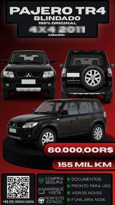 MITSUBISHI PAJERO TR4 2.0 4X2 16V 140CV FLEX 4P AUTOMÁTICO